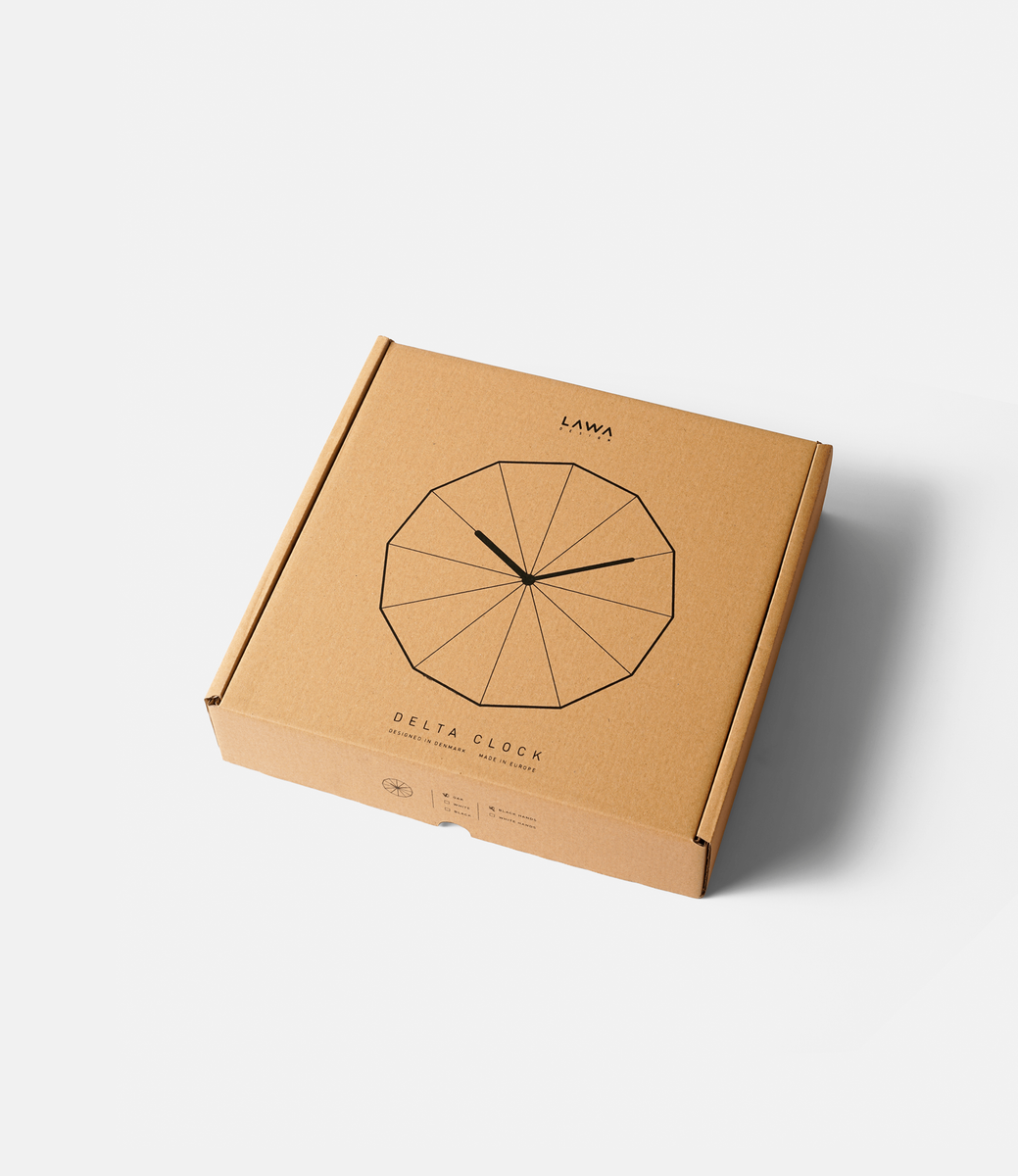 Lawa Design Delta Clock Black — настенные часы