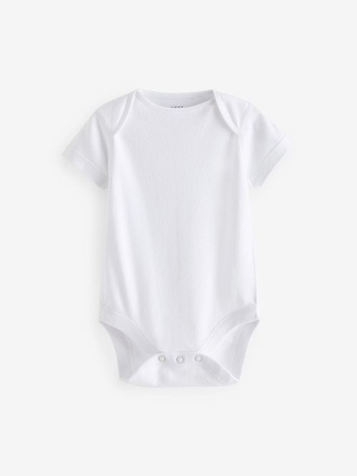 Боди с коротким рукавом для малышей Next N44-472, 3 шт., Белый