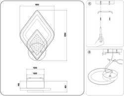 Ambrella Настенный светодиодный светильник с акрилом Original FA4289