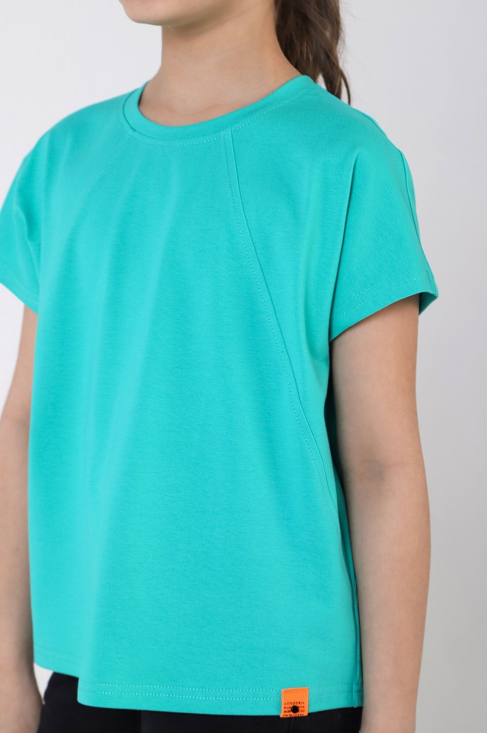 Фуфайка (футболка) для девочки Гретта-1 Виотекс МЕНТОЛОВЫЙ