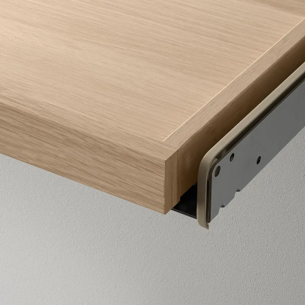 Выдвижная полка  для обуви - IKEA KOMPLEMENT/КОМПЛИМЕНТ ИКЕА,  100х58 см, под беленый дуб