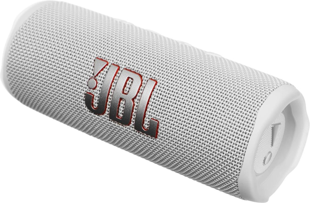 Колонка портативная JBL Flip 6, 30Вт, белый [jblflip6wht]