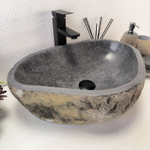 Раковина из речного камня RS-63571 (53*38*16) 0122