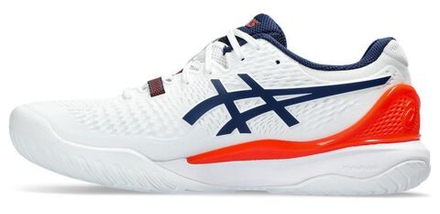 Мужские кроссовки теннисные Asics Gel-Resolution 9 - white/blue expanse