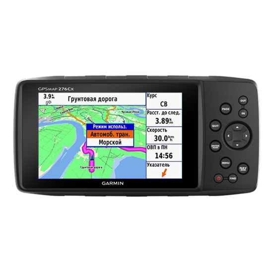 Навигатор Garmin GPSMAP 276 CX