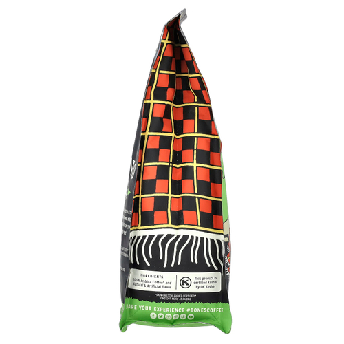 Bones Coffee Company, Highland Grog, ирис и карамель, цельные зерна, средняя обжарка, 340 г (12 унций)