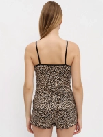 Пижама с шортами и топом, костюм домашний