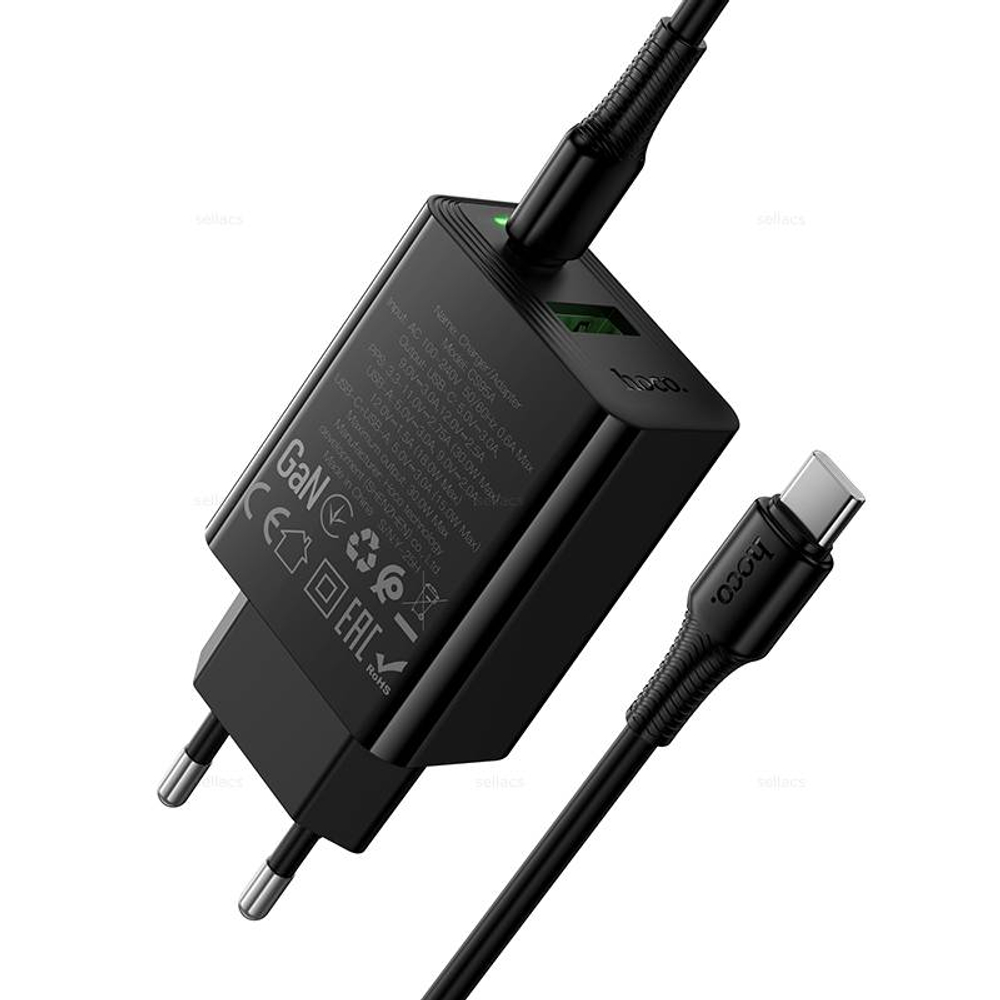 Hoco CS95A Leader PD30W+QC3.0 зарядное устройство набор (Type-C на Type-C)