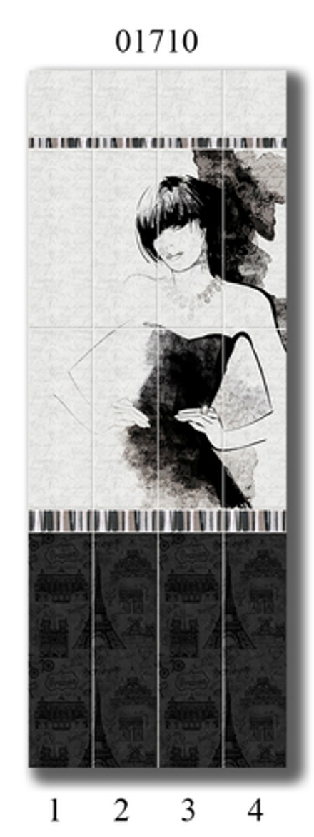 Панель из ПВХ Panda "Париж" арт.01710