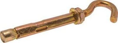 Болт анкерный с крюком 10*60мм,, желтопассивированный, ЗУБР Профессионал