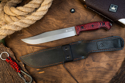 Туристический нож Bastardo Sleipner TacWash G10 Red