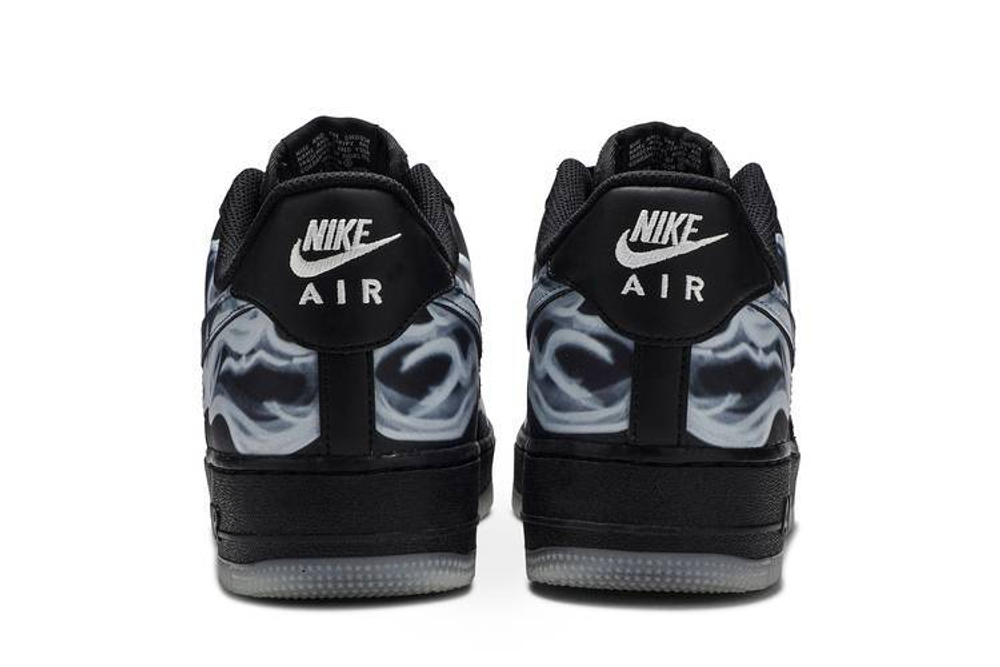 Кроссовки Nike Air Force 1 Skeleton 'Black On Black'
