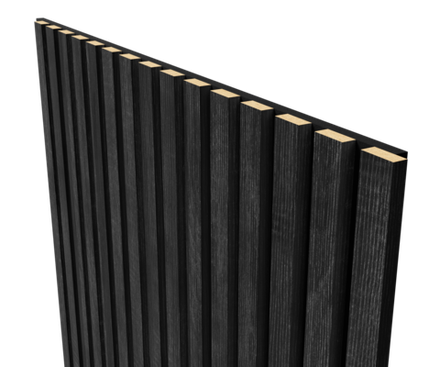 Акустическая панель COSCA, черный войлок, 2750*600*19мм, рейки МДФ Дуб графит