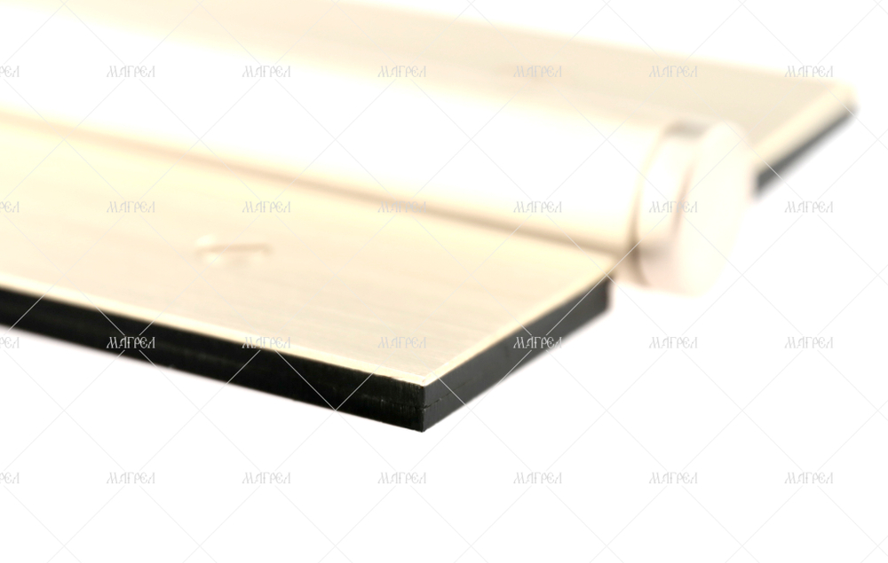 Петля карточная разъёмная усиленная сталь латунь 187х40 мм