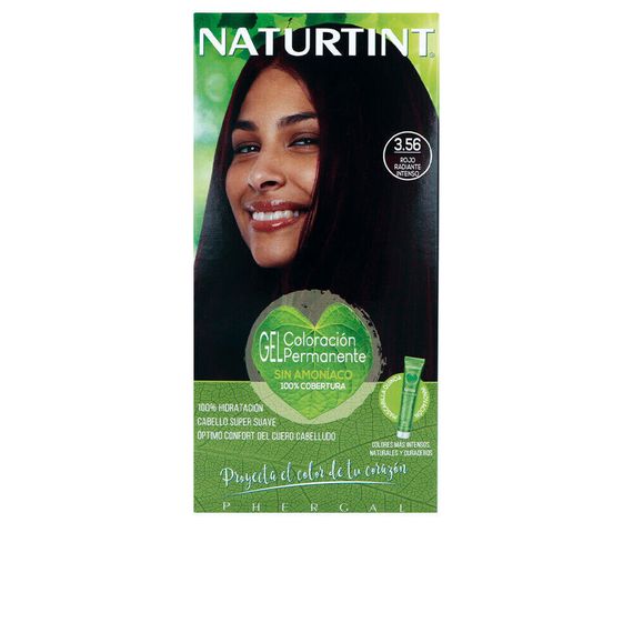 Naturtint Permanent Hair Color No.3.56 Стойкая краска для волос, без аммиака, оттенок 3,56 интенсивный сияющий красный цвет 170 мл