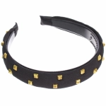 Ободок для волос «МАРЦИПАН», дайма, ширина 2,5см, микс 6 цветов ( в пакете с подвесом)