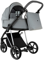 Детская коляска Roan Sol Vintage Luxury 2.0 3 в 1 с автокреслом Pituso Baesa Pro Black VIN 01/BT Blue Tea/Blue Tea/руч.Grey/к.Grey