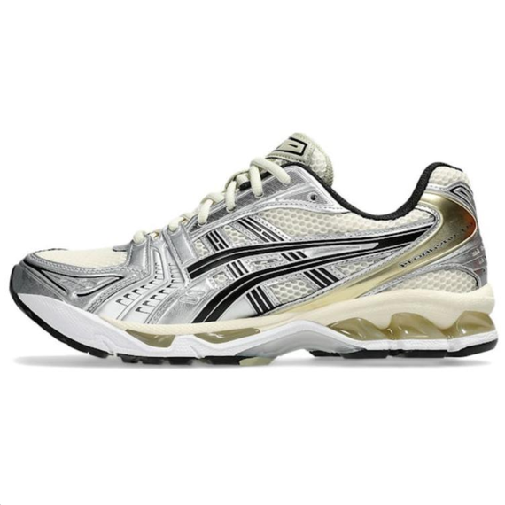 Asics Гель Kayano 14 Беговые кроссовки Низкие Бежевые серебристые Унисекс
