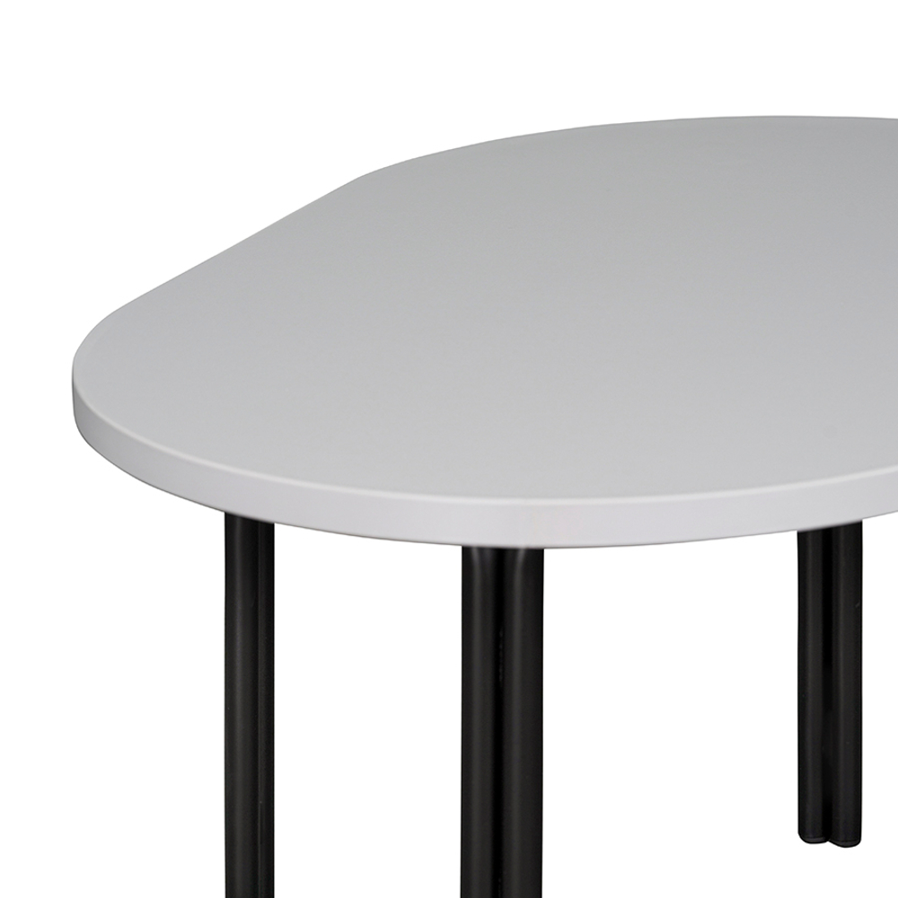 Столик кофейный LATITUDE Ror, 75х50 см, черный/серый