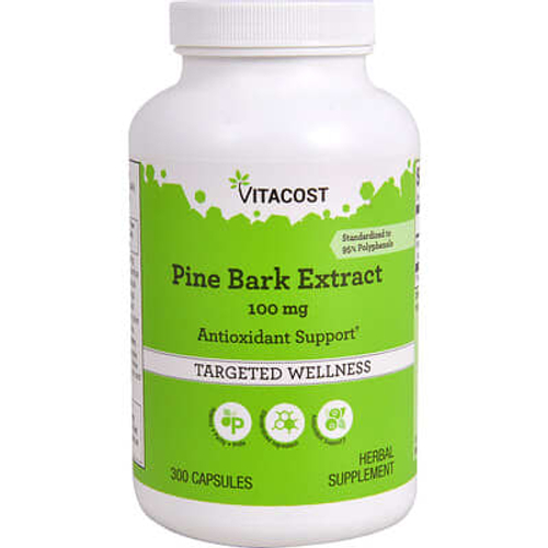 Vitacost, экстракт сосновой коры, 100 мг, 300 капсул