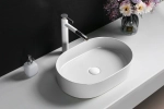 Раковина CR0055B накладная, белая, овальная 500х350х120 Ceruttispa