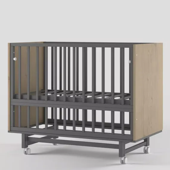 Детская кроватка на маятнике Incanto Cambridge Графит/дуб