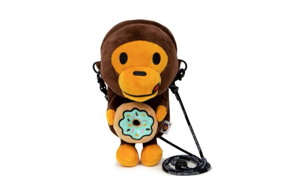 A Bathing Ape Baby Milo Sta Plush Mobile Phone Pouch