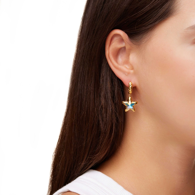 Серьги Вспышка Звезды