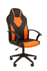 Кресло   Стандарт СТ-17 Гейм Россия экопремиум черн/оранжевый