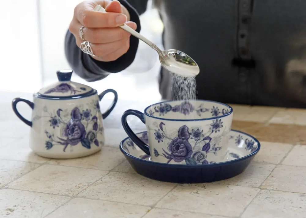 Kitchen Craft Сахарница London Pottery Blue Rose 13x10x8 см