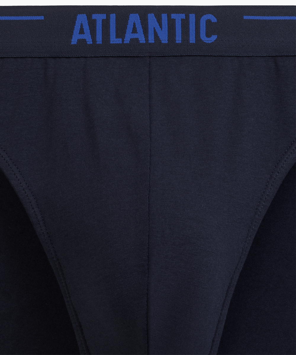 Мужские трусы слипы спорт Atlantic, набор 5 шт., хлопок, темно-синие, 5SMP-004