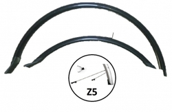 Комплект крыльев удлиненных 28",сталь, черный HN 28 black