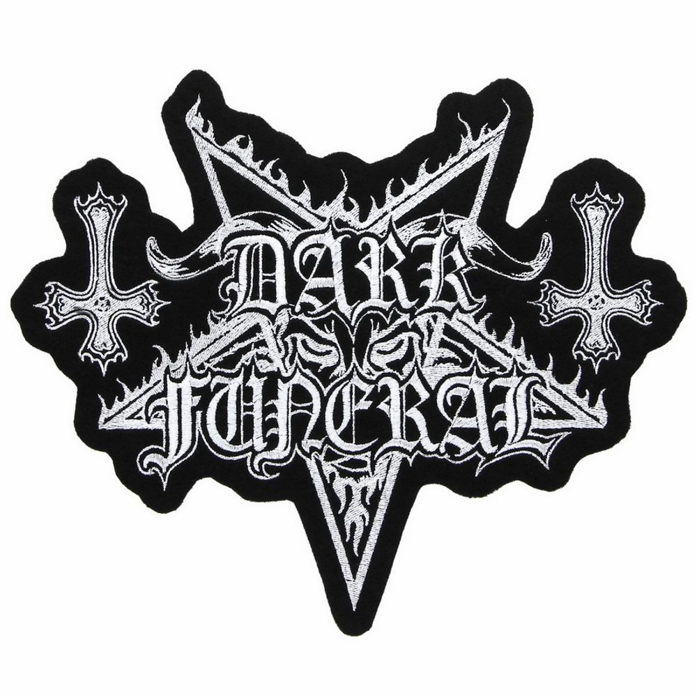 Нашивка спиновая с вышивкой группы Dark Funeral