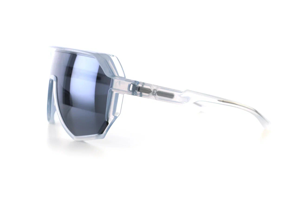 Спортивные очки HILX Newblood Shiny Crystal Grey / Black Mirror Lens