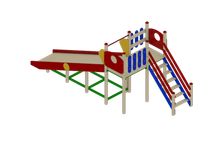 Игровое уличное оборудование Горка Зима 1H-1500 ИО 430