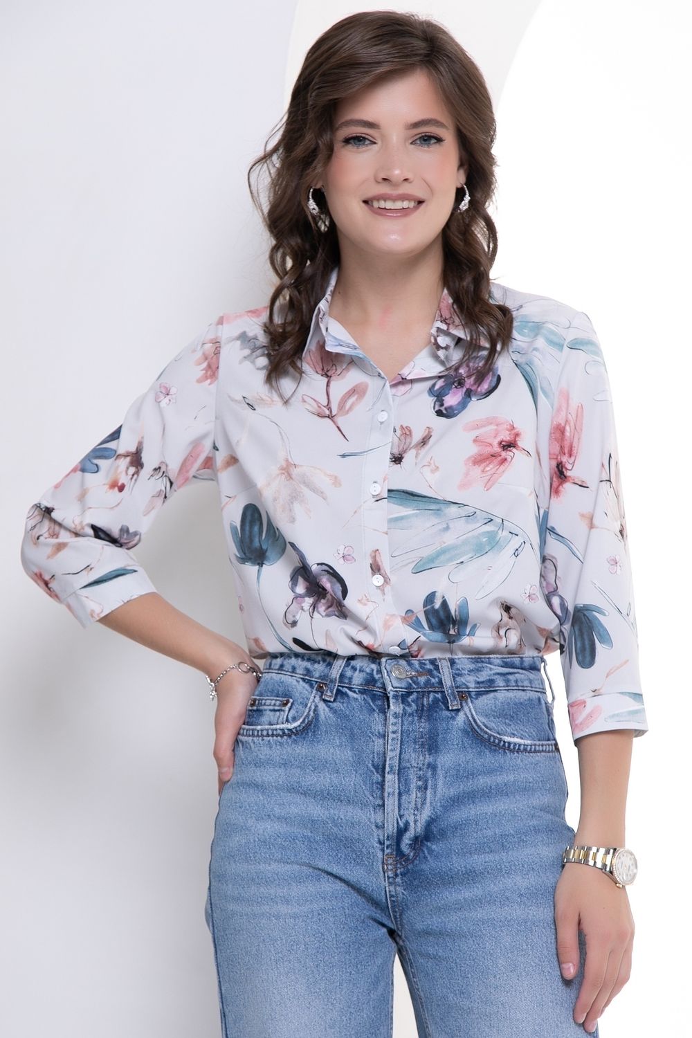 Рубашка Стиль Жаклин (акварель, нью) Diolche