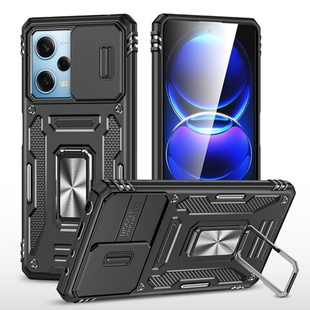 Чехол Safe Case с кольцом и защитой камеры для Xiaomi Poco X5 Pro 5G