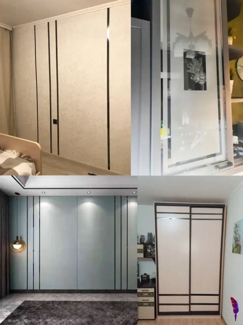 Лента металлическая на стену самоклеющаяся для декора стен золото 3м