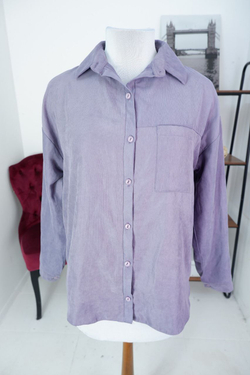 Рубашка в красивом лавандовом оттенке 48 размер