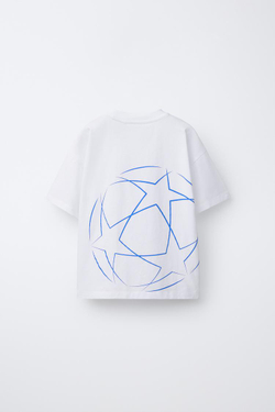 ZARA ФУТБОЛКА С ПРИНТОМ UEFA CHAMPIONS LEAGUE ®, БЕЛЫЙ