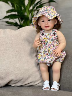 Кукла Реборн виниловая 55см в пакете (FA-135)