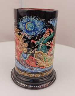 Стакан под ручки с карандашами "Тройка-2" круговая роспись