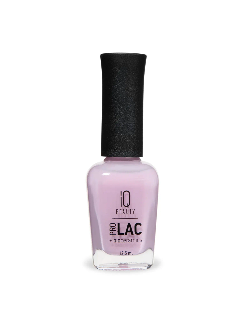 IQ BEAUTY Лак для ногтей профессиональный укрепляющий с биокерамикой #047, 12.5 мл Лилово-розовый, полупрозрачный