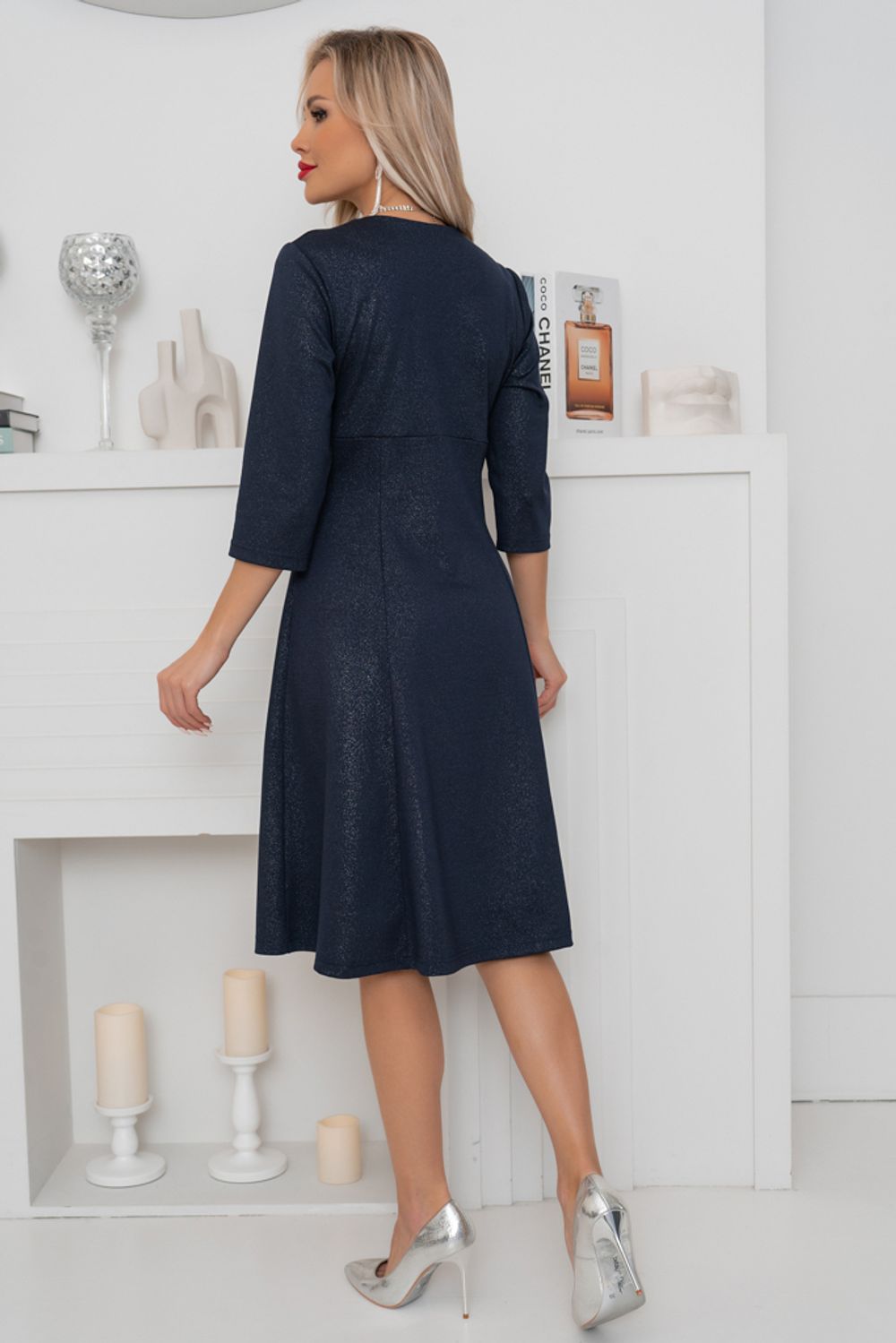 Платье Сияние ночи (синий/металлик) Р11-931/4 Nikol