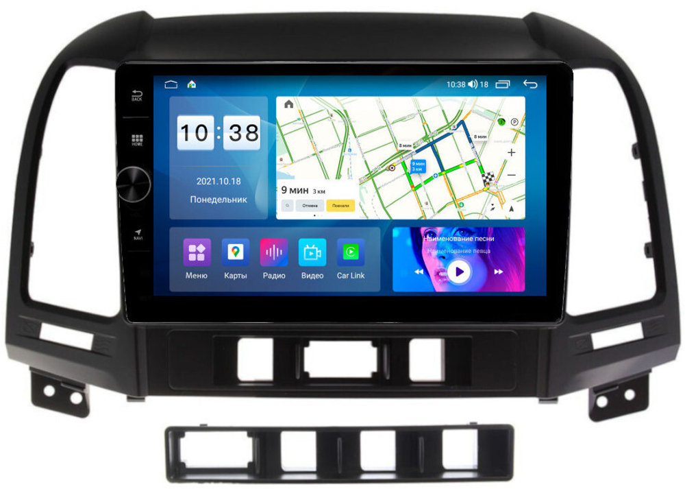 Магнитола для Hyundai Santa Fe 2006-2012 - Parafar PF208FHDAV на Android 13, 8-ядер, 2Гб+32Гб, CarPlay, 4G SIM-слот