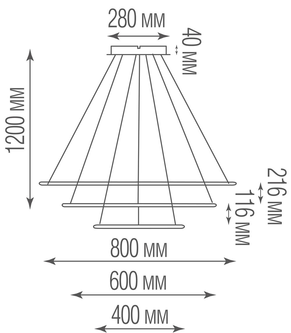 Подвесной светодиодный светильник,  110Вт