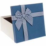 Коробка подарочная «Элегия» , цвет синий, 19*19*9,5 см