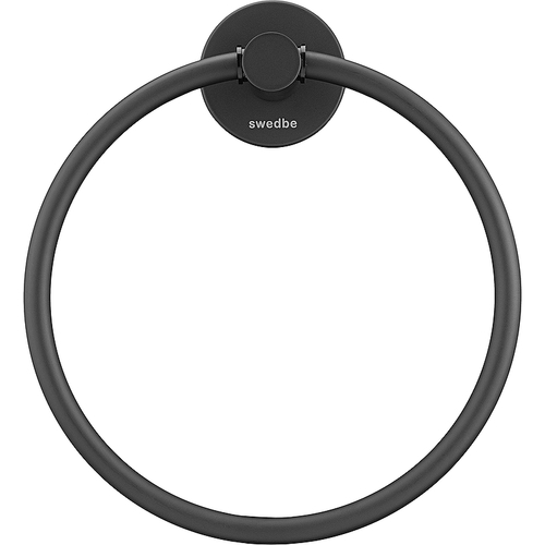 Кольцо для полотенец Swedbe Attribut 9803B Черное матовое