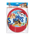 Набор бумажных тарелок 6шт d-18см «Щенячий патруль»