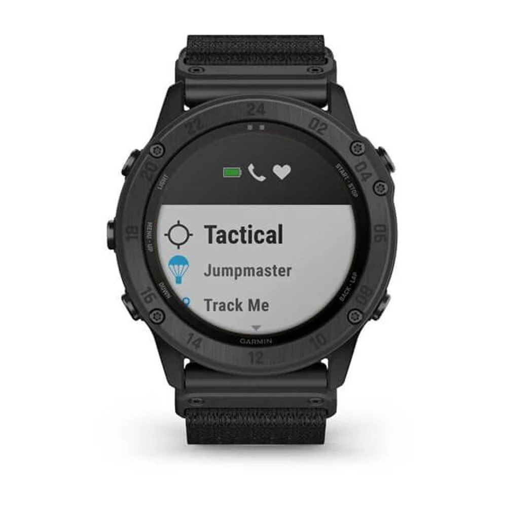 Смарт-часы GARMIN  TACTIX Delta Solar Ballistics черный DLC с нейлоновым ремешком, 010-02357-51